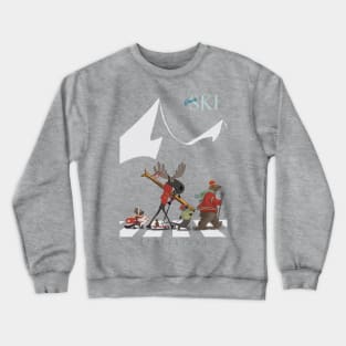 SKI MOOSE AND FRIENDS Crewneck Sweatshirt